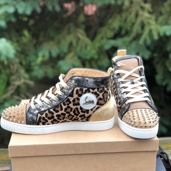 Christian Louboutin Lou Spikes Loubi Kraft 43.5 - Picture 2 of 7